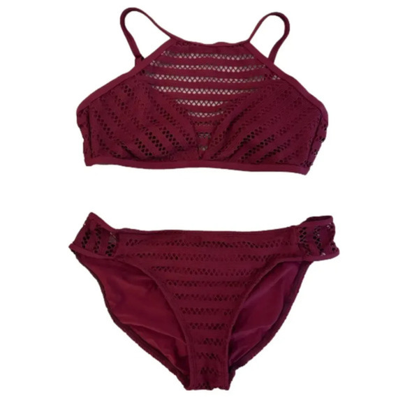 Kenneth Cole 2 pc bathing suit set bikini swimwear women’s size 12/14 L / XL - Picture 1 of 10